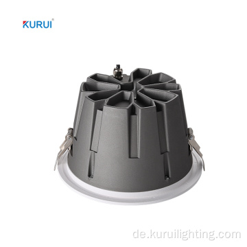 Optionale 6 Typen, die Aluminium-Rund-Downlights mit Stiefen-Cast-Kaste eingebaut sind